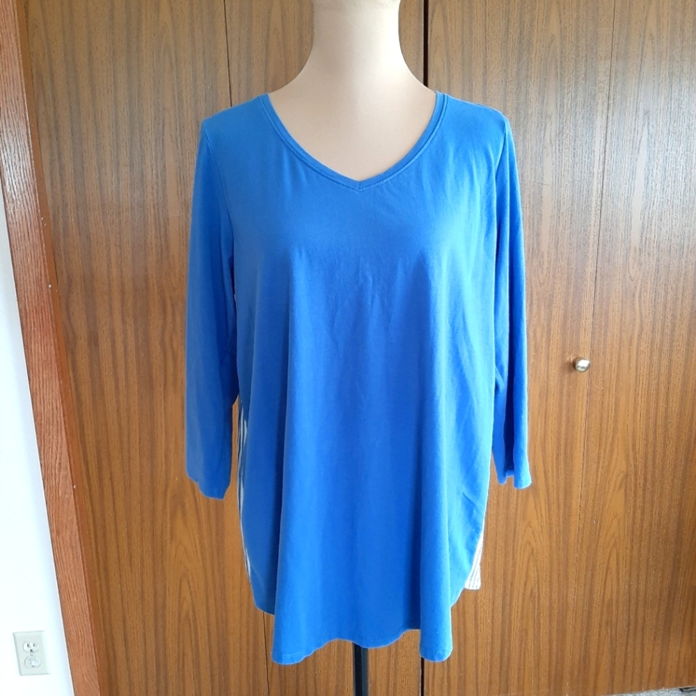 J. Jill mixed media top.  Size medium